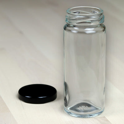 Petit Bocal à Épices 100 ml (Couvercle Noir)