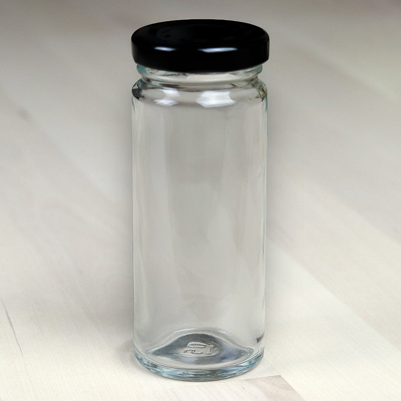 Petit Bocal à Épices 100 ml (Couvercle Noir)